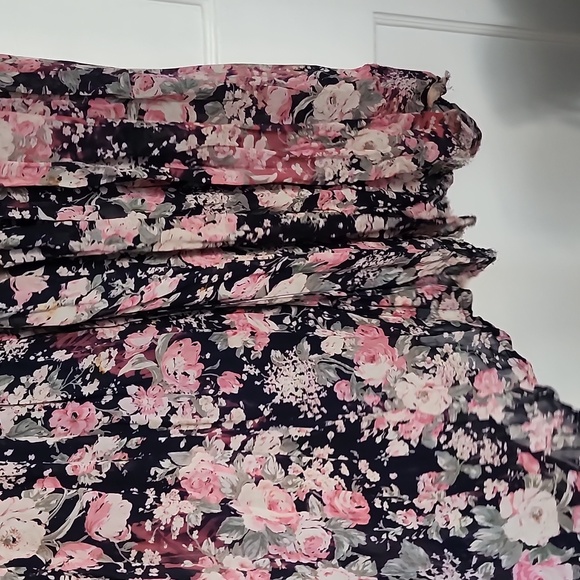 Papillon floral crinkle dress vintage from the 90s - Picture 7 of 14